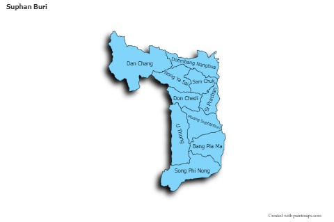 Sample Maps for Suphan Buri (blue,shadowy)