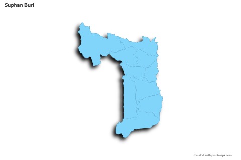 Sample Maps for Suphan Buri (blue,outline,shadowy)