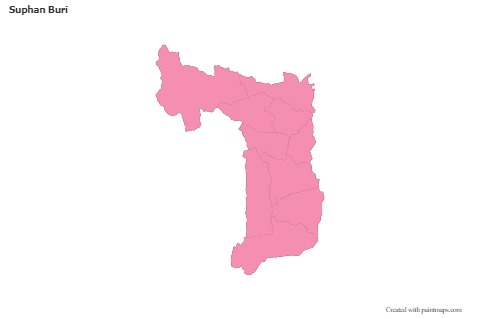 Sample Maps for Suphan Buri (pink,outline)