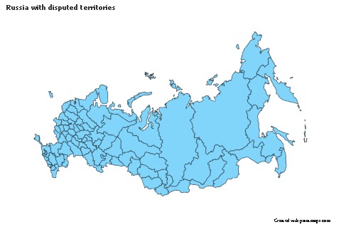 Contoh Peta untuk Rusia dengan wilayah yang dipertentangkan (biru)