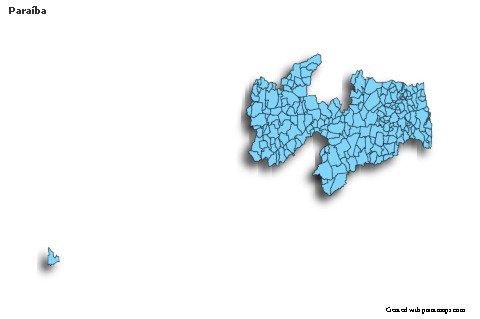 Mapas de muestra para Paraíba (azul,sombrío)