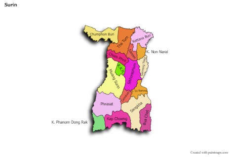 Sample Maps for Surin (colored,shadowy)