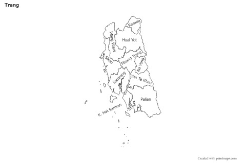 Mapas de muestra para Trang (blanco-negro)