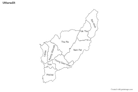 Sample Maps for Uttaradit (black-white)