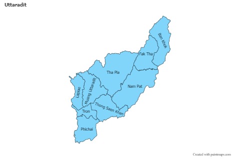 Sample Maps for Uttaradit (blue)