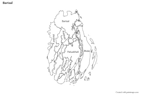 Sample Maps for Barisal (black-white)