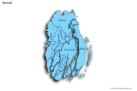 Sample Maps for Barisal (blue,shadowy)