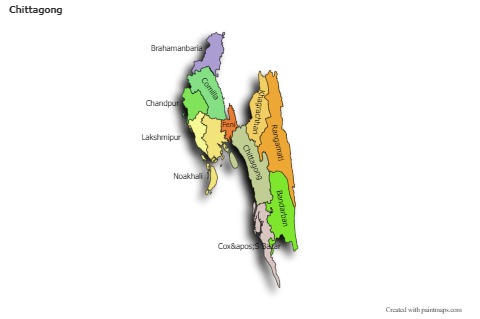 Sample Maps for Chittagong (colored,shadowy)