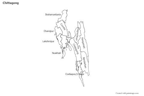 Sample Maps for Chittagong (black-white)