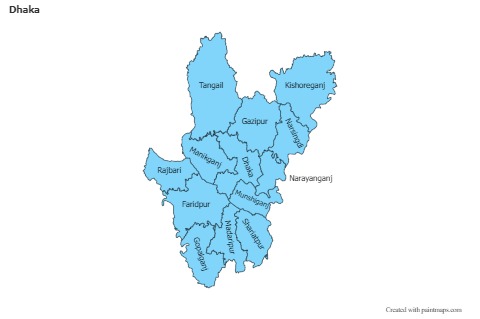 Sample Maps for Dhaka (blue)