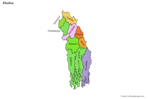 Sample Maps for Khulna (colored)