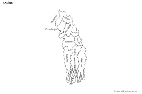 Sample Maps for Khulna (black-white)