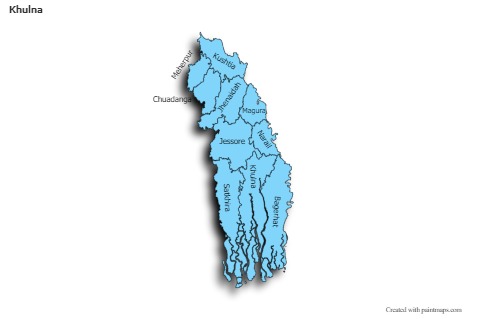 Sample Maps for Khulna (blue,shadowy)