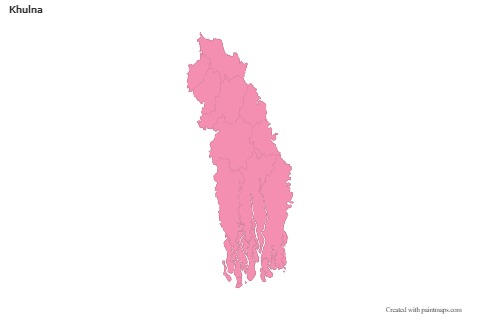 Sample Maps for Khulna (pink,outline)