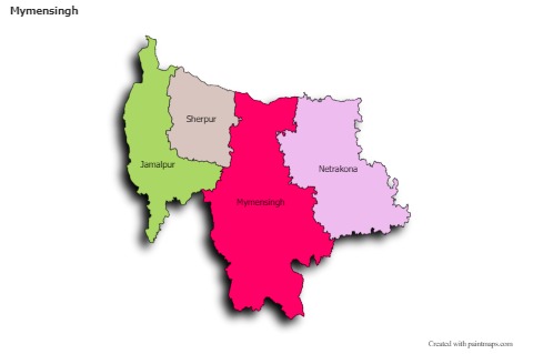 Sample Maps for Mymensingh (colored,shadowy)