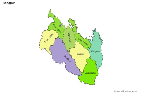 Rangpur için Örnek Haritalar (renkli)