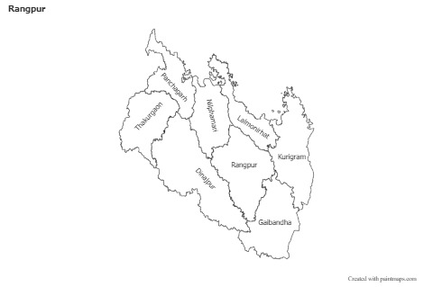Rangpur için Örnek Haritalar (siyah-beyaz)