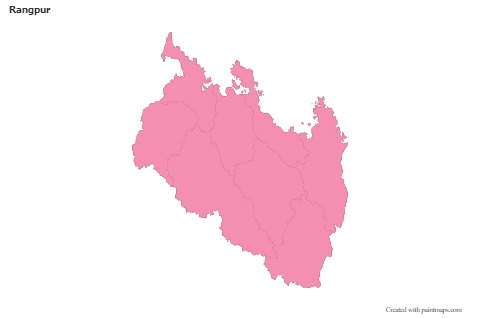 Rangpur için Örnek Haritalar (pembe,anahat)