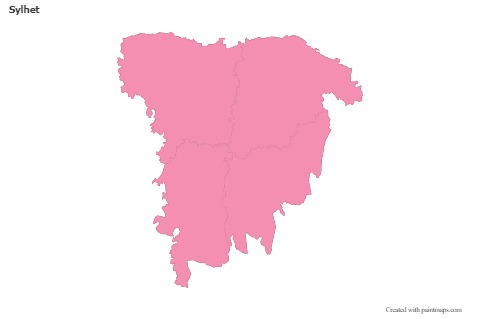 Sample Maps for Sylhet (pink,outline)