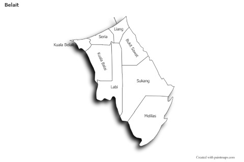 Sample Maps for Belait (black-white,shadowy)