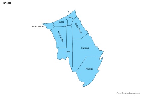 Sample Maps for Belait (blue)
