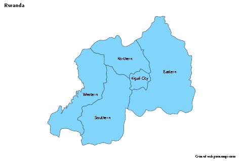 Sample Maps for Rwanda (blue)