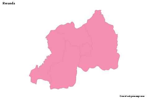 Sample Maps for Rwanda (pink,outline)