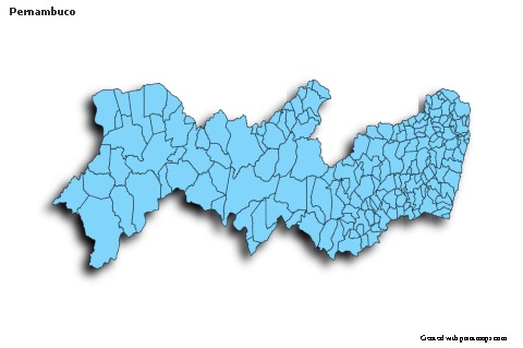 Exemplos de mapas para Pernambuco (azul)