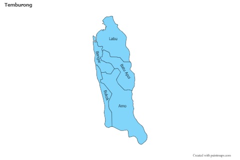 Contoh Peta untuk Temburong (biru)