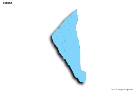 Sample Maps for Tutong (blue,outline,shadowy)