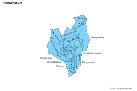 Contoh Peta untuk Anuradhapura (biru)