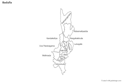 Sample Maps for Badulla (black-white)