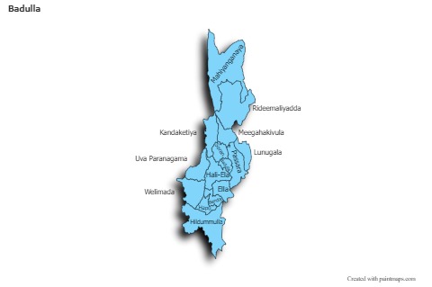 Sample Maps for Badulla (blue,shadowy)