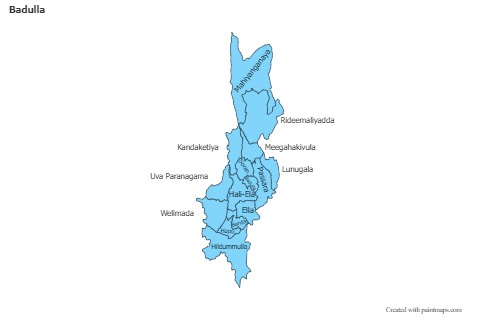 Sample Maps for Badulla (blue)