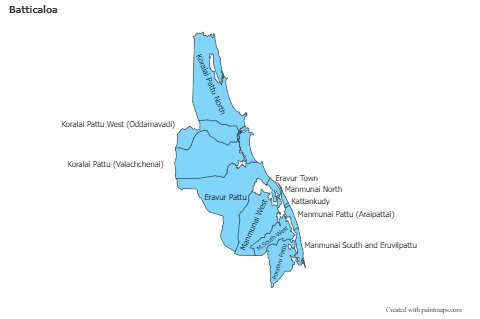 Sample Maps for Batticaloa (blue)
