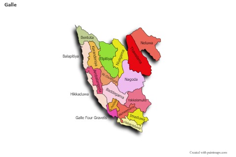 Contoh Peta untuk Galle (berwarna,bayangan)