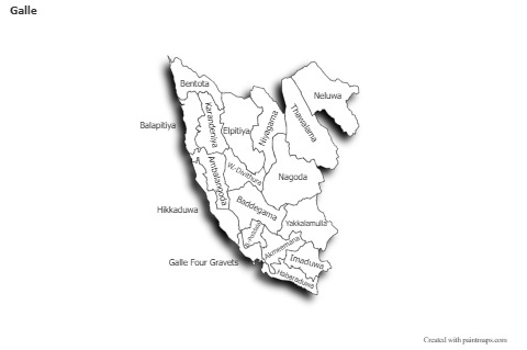 Contoh Peta untuk Galle (hitam-putih,bayangan)