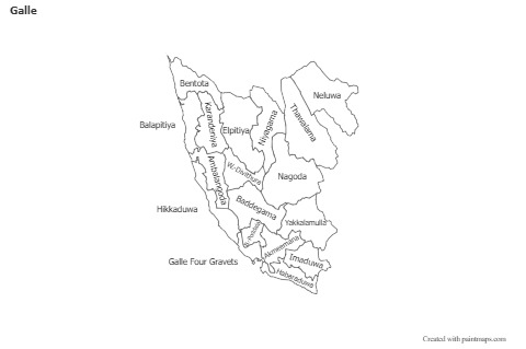Contoh Peta untuk Galle (hitam-putih)