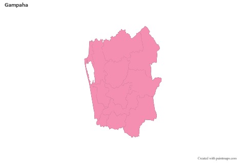 Sample Maps for Gampaha (pink,outline)
