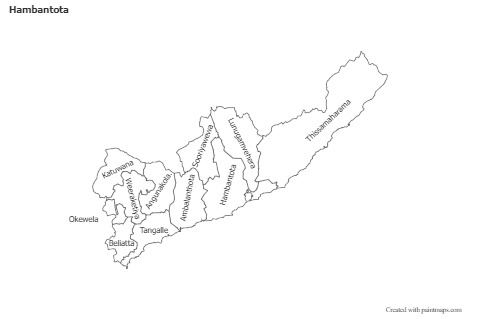 Sample Maps for Hambantota (black-white)