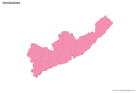 Sample Maps for Hambantota (pink,outline)
