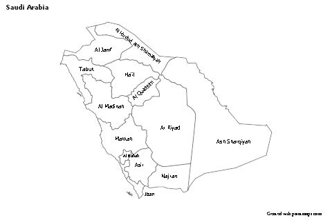 Sample Maps for Saudi Arabia (black-white)