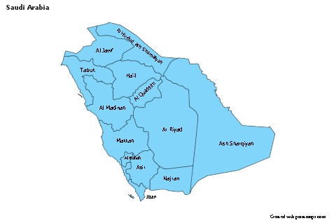 Sample Maps for Saudi Arabia (blue)