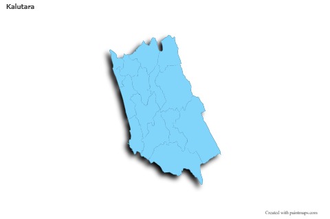 Sample Maps for Kalutara (blue,outline,shadowy)
