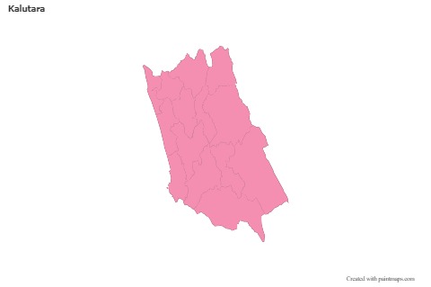 Sample Maps for Kalutara (pink,outline)