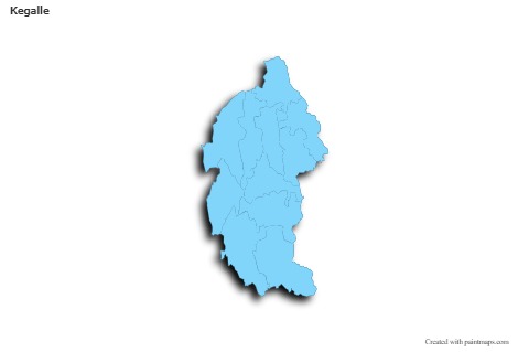 Sample Maps for Kegalle (blue,outline,shadowy)