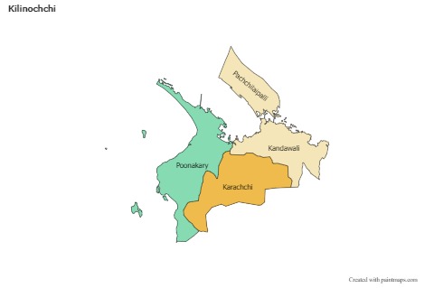 Sample Maps for Kilinochchi (colored)
