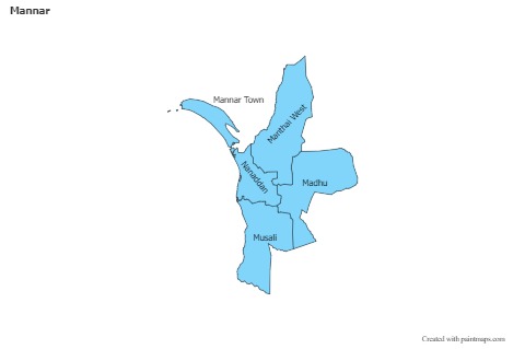 Sample Maps for Mannar (blue)