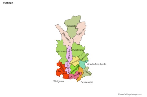 Sample Maps for Matara (colored)
