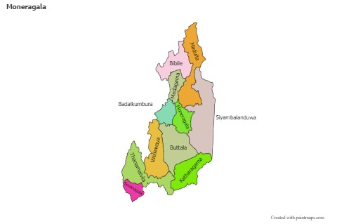 Sample Maps for Moneragala (colored)